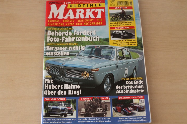 Deckblatt Oldtimer Markt (09/2005)